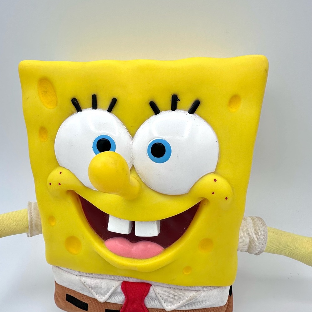 2005 SpongeBob SquarePants Knows Your Name Talking Plush Figure - RARE HTF - Picture 3 of 13